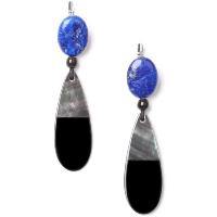 Boucles d'oreilles Nature Bijoux Deep blue goutte