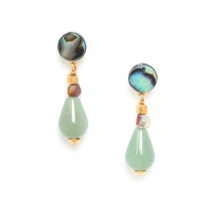 Boucles d'oreilles Nature Bijoux Papatea petite goutte