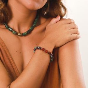 Bracelet Nature Bijoux Zoisite extensible