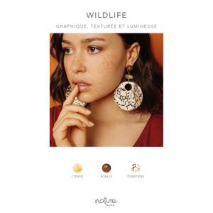Boucles d'oreilles Nature Bijoux Wildlife anneau perlé