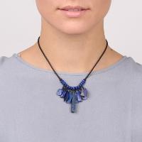 Collier Nature Bijoux Deep blue petit plastron