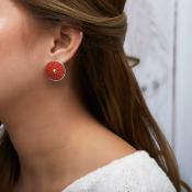 Boucles d'oreilles Nature Bijoux Bora Bora rondes 