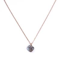 Collier Senzou New Brio Or rose et Labradorite