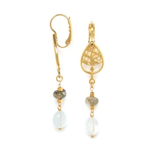 Boucles d'oreilles Franck Herval Barbara dormeuses pampilles