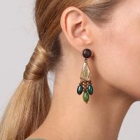 Boucles d'oreilles Nature Bijoux Kalimantan 3 pampilles