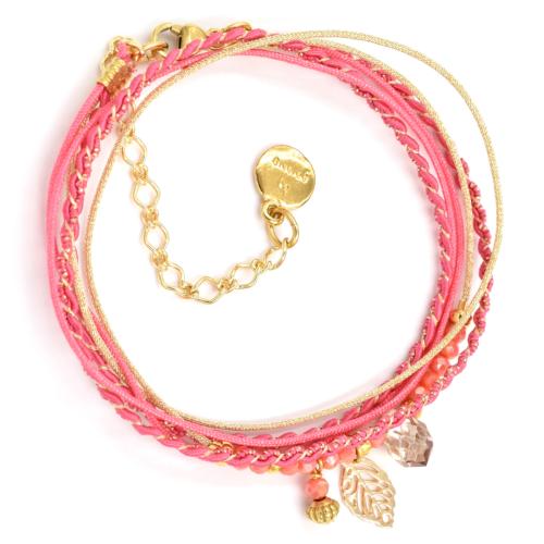 Bracelet By Garance Pretty doré fushia