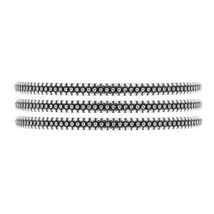 Bracelet Shabada Pack de 3 Joncs argentés Timeless Shelly