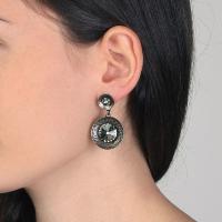 Boucles d'oreilles Konplott Rivoli Concave  deux médaillons