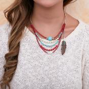 Collier Nature Bijoux Indiana 5 rangs