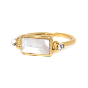 Bague Franck Herval Louise ajustable rectangulaire