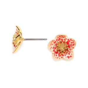 Boucles d'oreilles Franck Herval Dafne fleur grand modèle