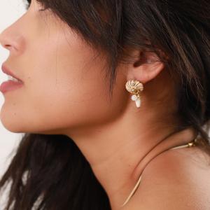 Boucles d'oreilles Nature Bijoux Ivory mini grappe