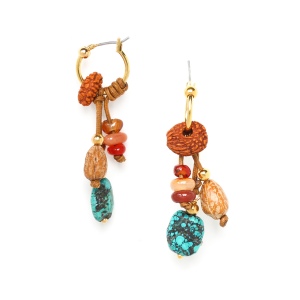 Boucles d'oreilles Nature Bijoux Pokhara pampilles