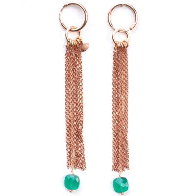 Boucles d'oreilles Senzou Chic PM Quartz vert