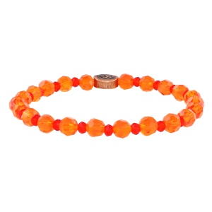 Bracelet Konplott extensible Bead Snake Jelly orange