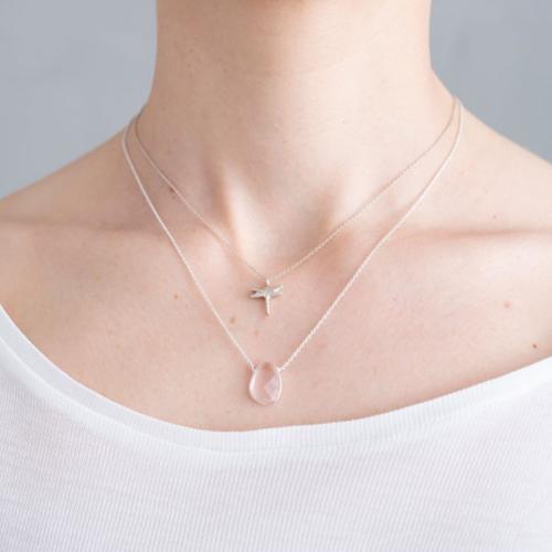 Collier a Beautiful Story Delicate argent pendentif libellule