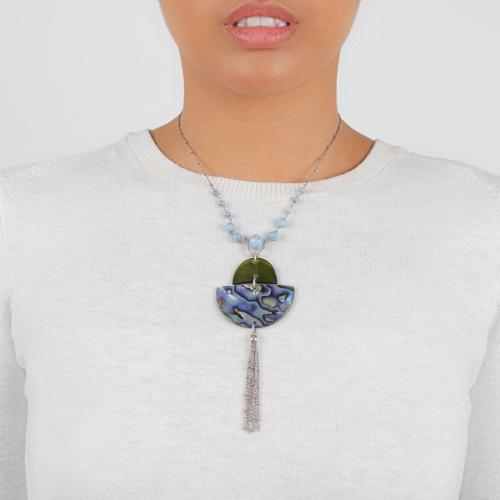 Collier Nature Bijoux Okarito perle centrale
