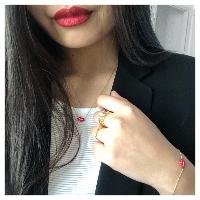 Collier Caroline Najman Kuchi lips