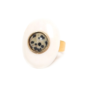Bague Nature Bijoux Karakorum ovale