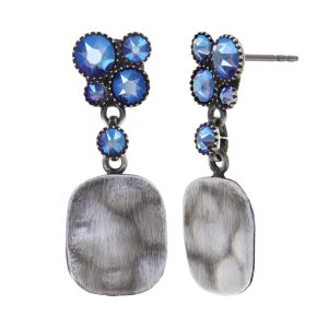 Boucles d'oreilles Konplott Earth, Wind and Business blue-silver