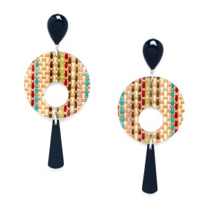 Boucles d'oreilles Nature Bijoux Kimono grandes boucles