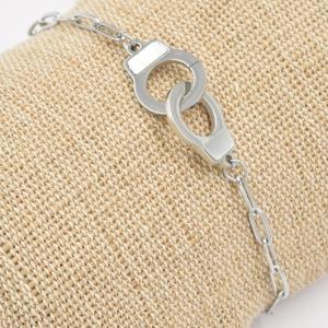 Bracelet ZAG Vanessa argenté & Nacre blanche
