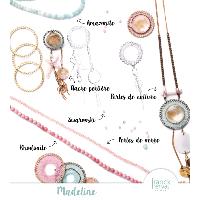 Boucles d'oreilles Franck Herval Madeline poussoir pompon