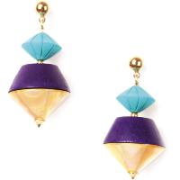 Boucles d'oreilles Nature Bijoux Arty Totem top or 
