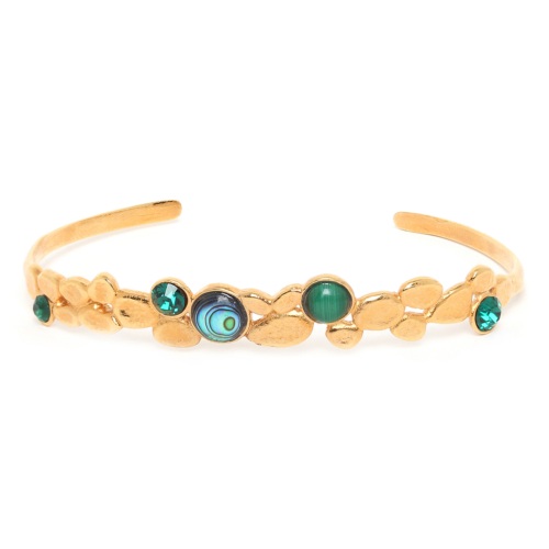 Bracelet Franck Herval Becky Jonc Malachite