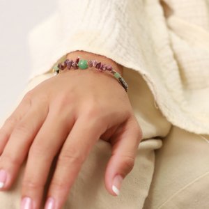 Bracelet Nature Bijoux Papatea extensible perle centrale