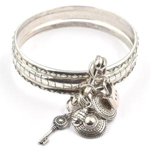 Bracelet Shabada Joncs argentés Timeless Nina 33 M