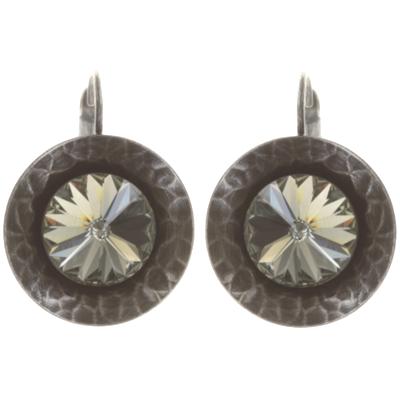 Boucles d'oreilles Konplott Rivoli Concave un médaillon medium