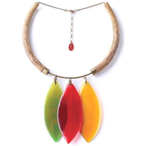 Collier Nature Bijoux Land Art 2 trompes