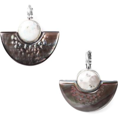 Boucles d'oreilles Nature Bijoux Lotus dormeuses
