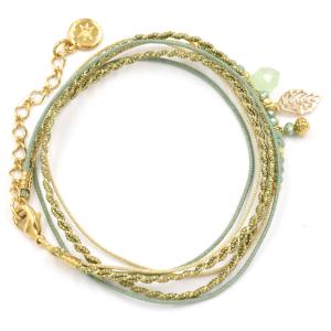 Bracelet By Garance Pretty doré vert