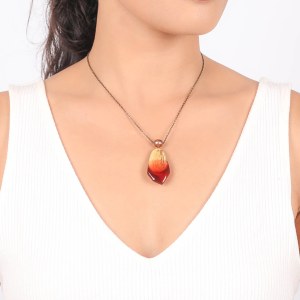 Collier Nature Bijoux Sweet Amber Tamarinier & perle de cuture