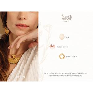 Boucles d'oreilles Franck Herval Eden balancier petit modèle