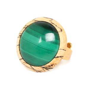 Bague Nature Bijoux Bergame Malachite
