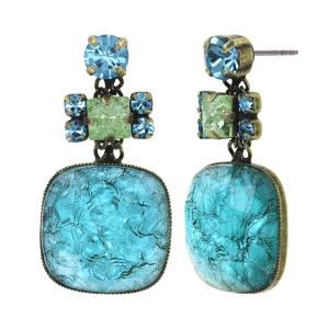 Boucles d'oreilles Konplott Tea with Taylor blue-green