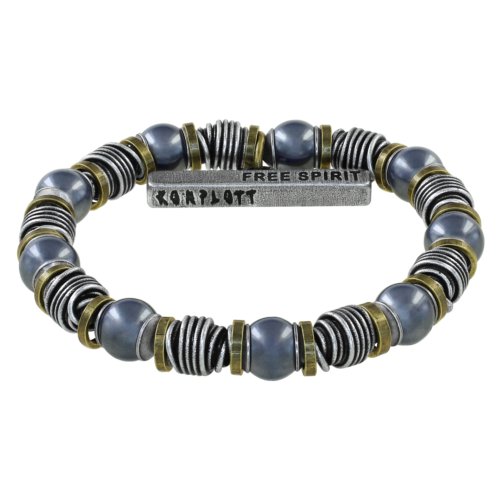 Bracelet Konplott extensible Free Spirit gris small