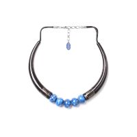 Collier Nature Bijoux Deep blue trompes