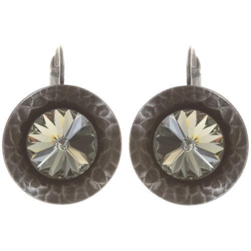 Boucles d'oreilles Konplott Rivoli Concave un mdaillon medium