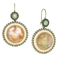 Boucles d'oreilles Franck Herval Madeline Dormeuses disque