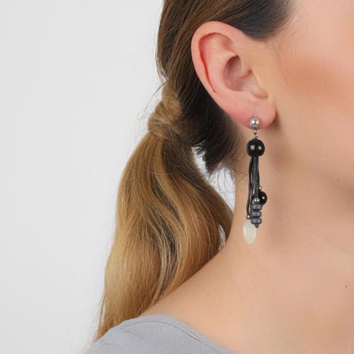 Boucles d'oreilles Nature Bijoux Sumatra 3 pampilles