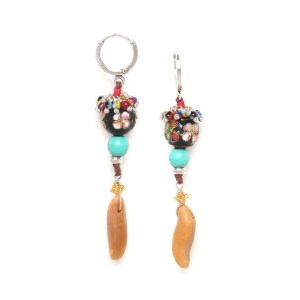 Boucles d'oreilles Nature Bijoux Zapatera mini perles