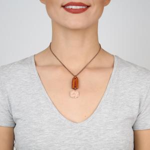 Collier Konplott Earth Wind & Business brown copper