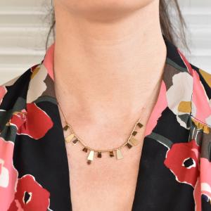 Collier ZAG Calder pampilles dorées