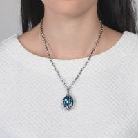 Collier Konplott Captured Blue Crystal Medium