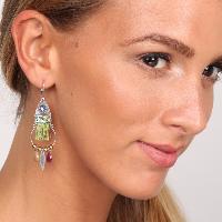 Boucles d'oreilles Franck Herval Abby frange