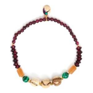 Bracelet Nature Bijoux Bergame 3 perles de Tamarinier